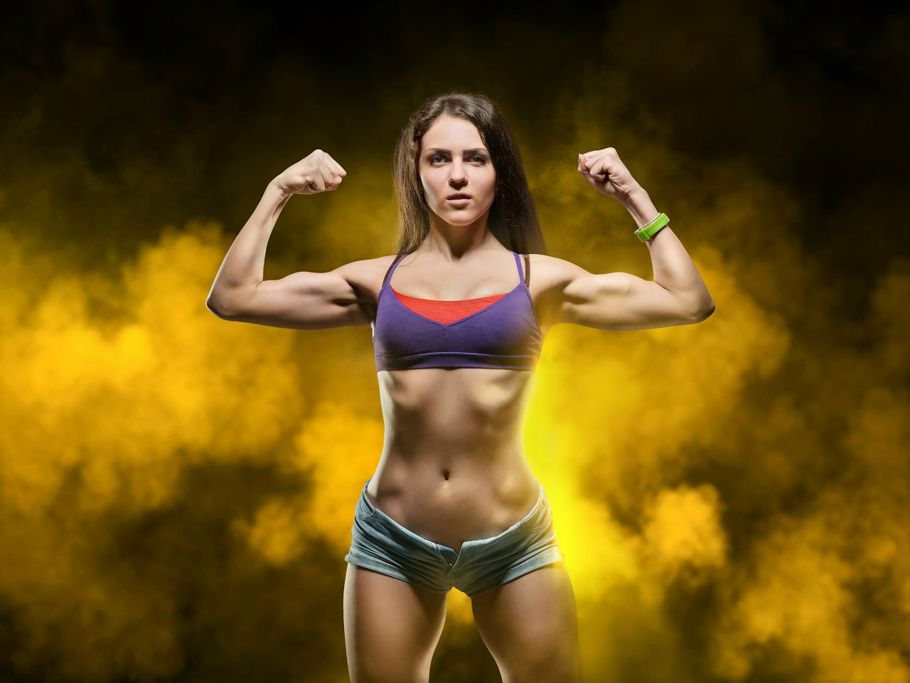 Athletic girls in Mosul